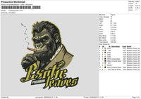 Kingkong Exotic Embroidery File 6 sizes