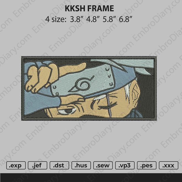 Kakashi Frame Embroidery