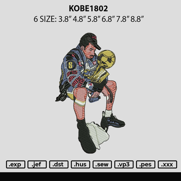 Kobe1802 Embroidery File 6 sizes