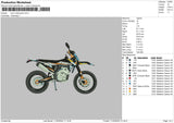 Motorcycle 1103 Embroidery File 6 sizes