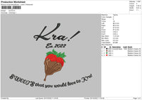 Kra Embroidery File 6 sizes