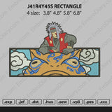 Jiraiya Rectangle Embroidery