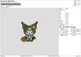 Kuro Halloween 23 Embroidery File 6 sizes