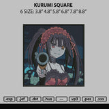 Kurumi Square Embroidery File 6 sizes