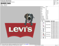 Levi"s Dog Embroidey