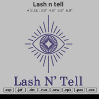 lash n tell Embroidery