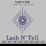 lash n tell Embroidery