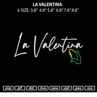 La Valentina Embroidery file 6 sizes