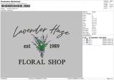 Lavender Hage Embroidery File 6 sizes