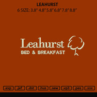 Leahurts Embroidery File 6 sizes