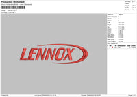 Lennox Embroidery File 6 sizes