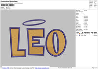 Leo Embroidery