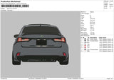 Lexus Car V3 Embroidery File 6 sizes