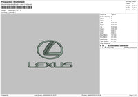 Lexus Puff Embroidery File 6 sizes