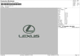 Lexus Puff Embroidery File 6 sizes