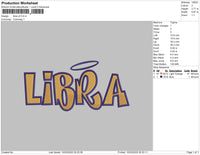 Libra Embroidery