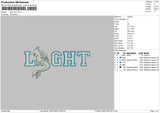 Lightdragon Embroidery File 6 sizes