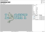 Lightdragon Embroidery File 6 sizes