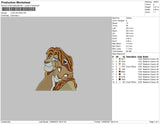 Lion Embroidery Embroidery