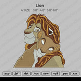 Lion Embroidery Embroidery