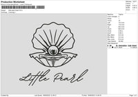 Little Pearl Embroidery File 6 sizes