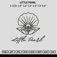 Little Pearl Embroidery File 6 sizes