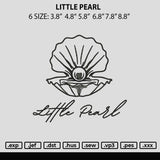 Little Pearl Embroidery File 6 sizes