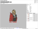 Lil Durk Red Embroidery