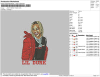 Lil Durk Red Embroidery