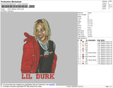 Lil Durk Red Embroidery