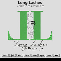 Long Lashes Embroidery