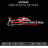 Los Paint Embroidery File 6 sizes