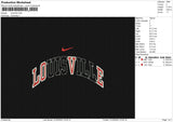 Louisville Swoosh Embroidery File 6 sizes