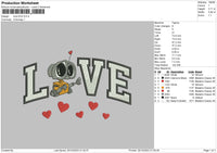 Love Eva 02 Embroidery File 6 sizes