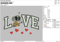 Love Eva 02 Embroidery File 6 sizes