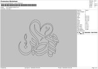 Arabic Outline Embroidery File 6 sizes