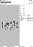 Love Wall 02 Embroidery File 6 sizes