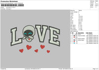 Love Wall 02 Embroidery File 6 sizes