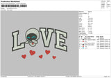Love Wall 02 Embroidery File 6 sizes
