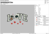 Love Robots Embroidery File 6 sizes