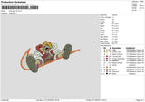 Luffy G V5 Embroidery File 6 sizes