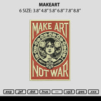 Makeart Embroidery File 6 sizes