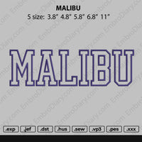 Malibu Embroidery