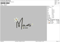 Mami Embroidery File 6 sizes