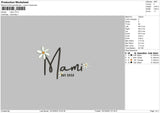 Mami Embroidery File 6 sizes