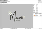 Mami Embroidery File 6 sizes