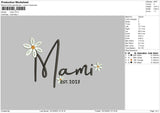 Mami Embroidery File 6 sizes