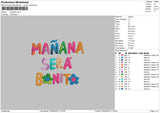 Manana Sv2 Embroidery File 6 sizes