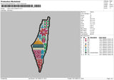 Maps 1611 Embroidery File 6 sizes