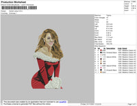 Mariah Carey Embroidery